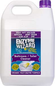 Bathroom and Toilet Cleaner uses natural eco friendly enzymes to clean with out harsh chemicals