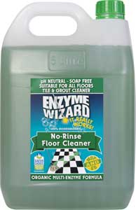 No Rinse floor cleaner.Enzyme Wizard