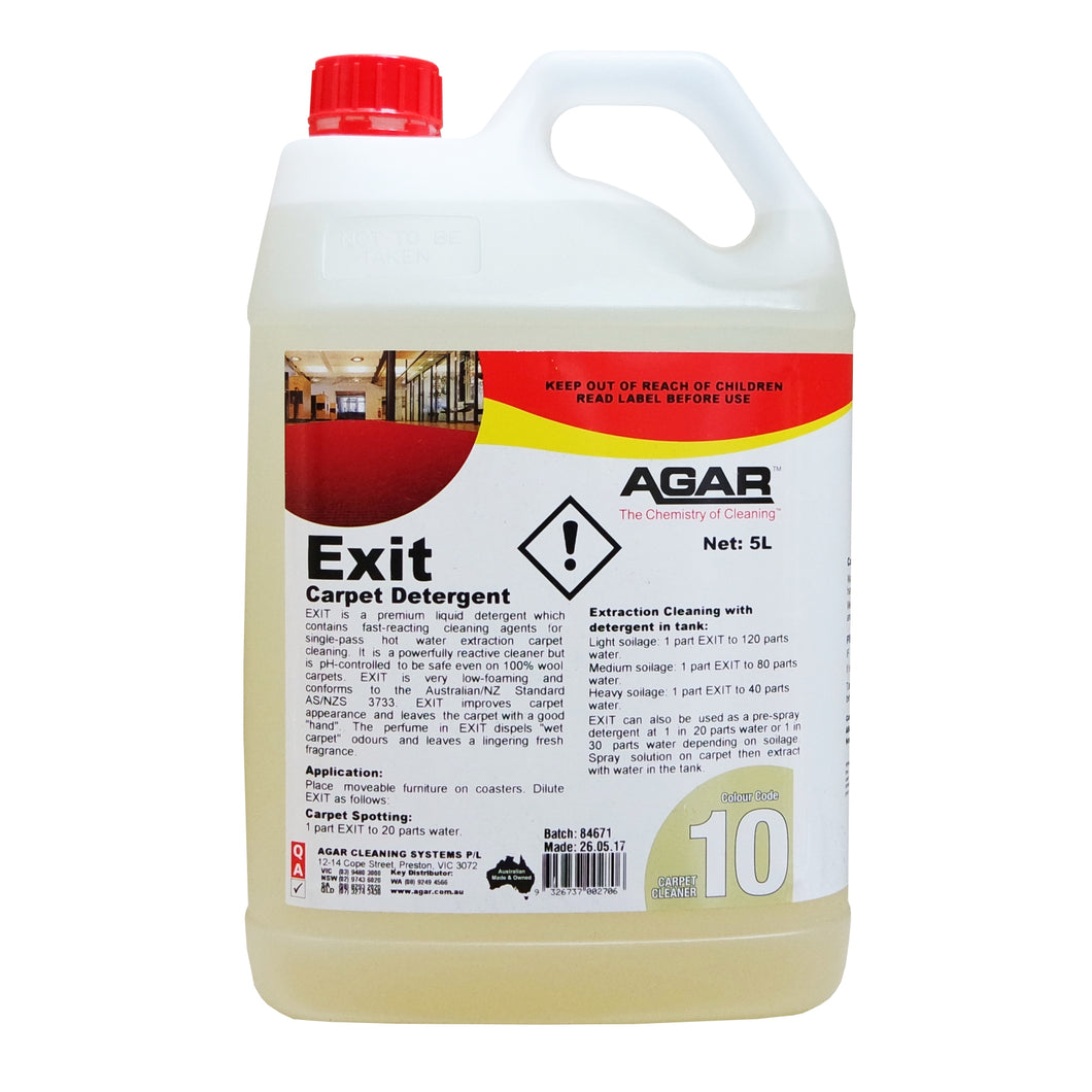 Exit Carpet detergent