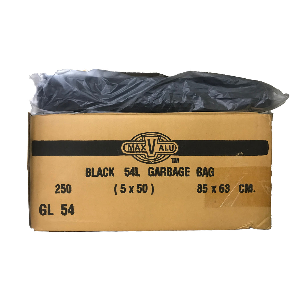 heavy duty 54 litre black garbage bags, bin liners from Wyndham Cleaning Supplies. your first stop for commercial cleaning supplies Melbourne