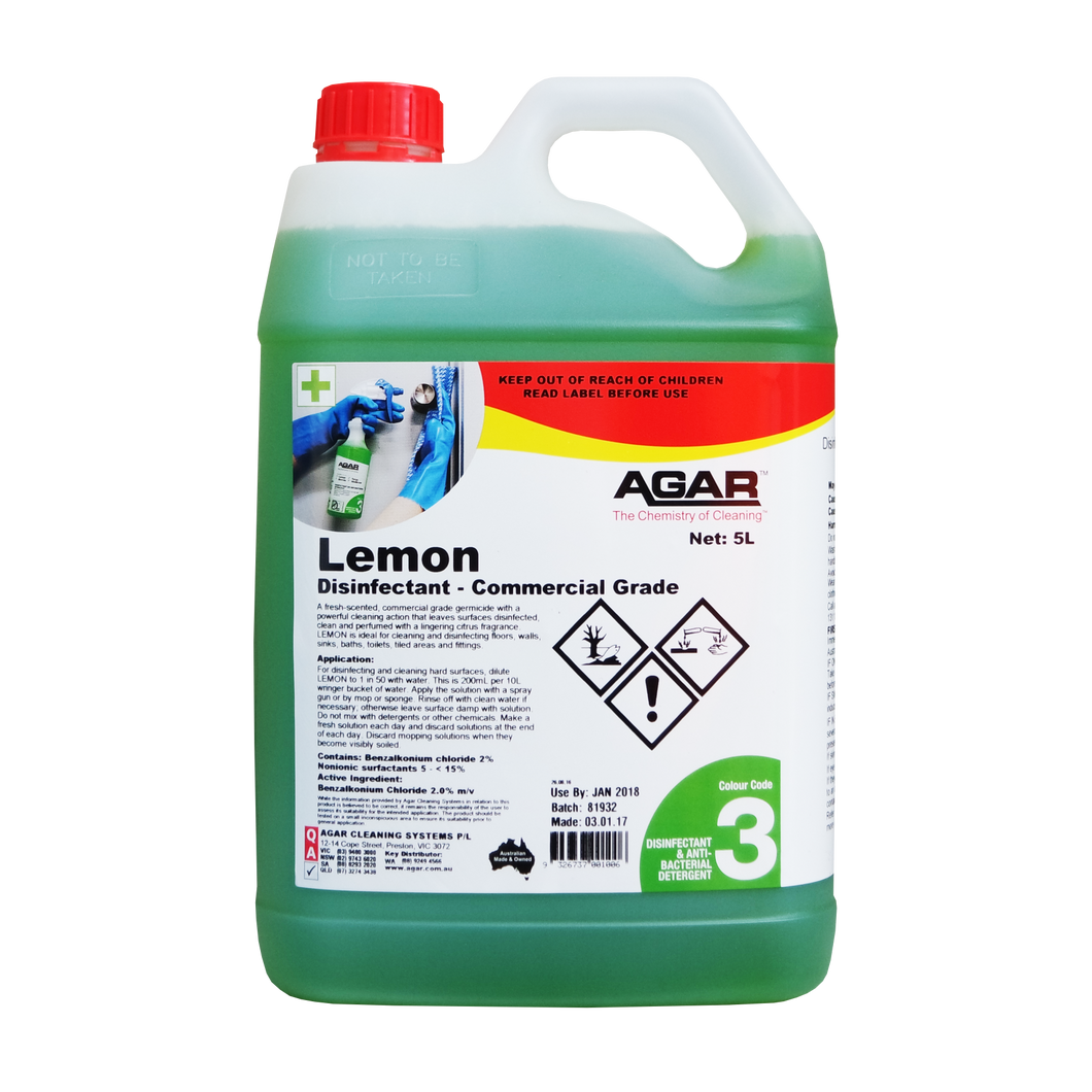 Lemon disinfectant 5 litre