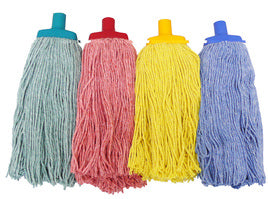 Cotton mops, colour coded