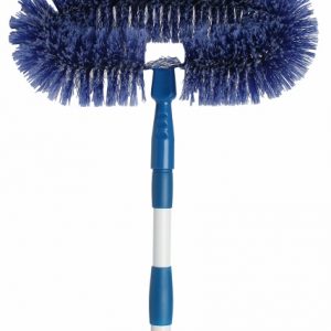 Cobweb broom with extendible handle